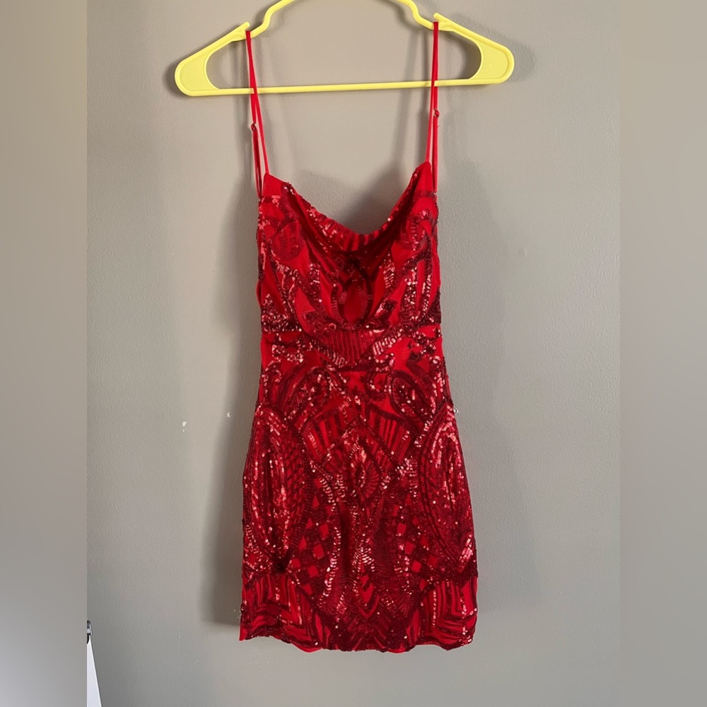 Red Medium Lucy in the Sky Homecoming dress